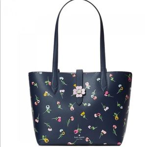Kate Spade Kaci Wildflower Ditsy Small Tote Blue